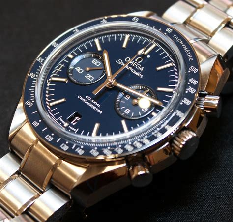 omega speedmaster co axial blue|pricing difference between omega speedmaster.